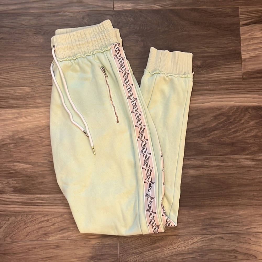 mint green LF joggers